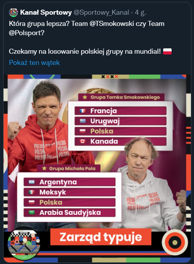 HIT! Taką grupę typował Michał Pol przed losowaniem! xD